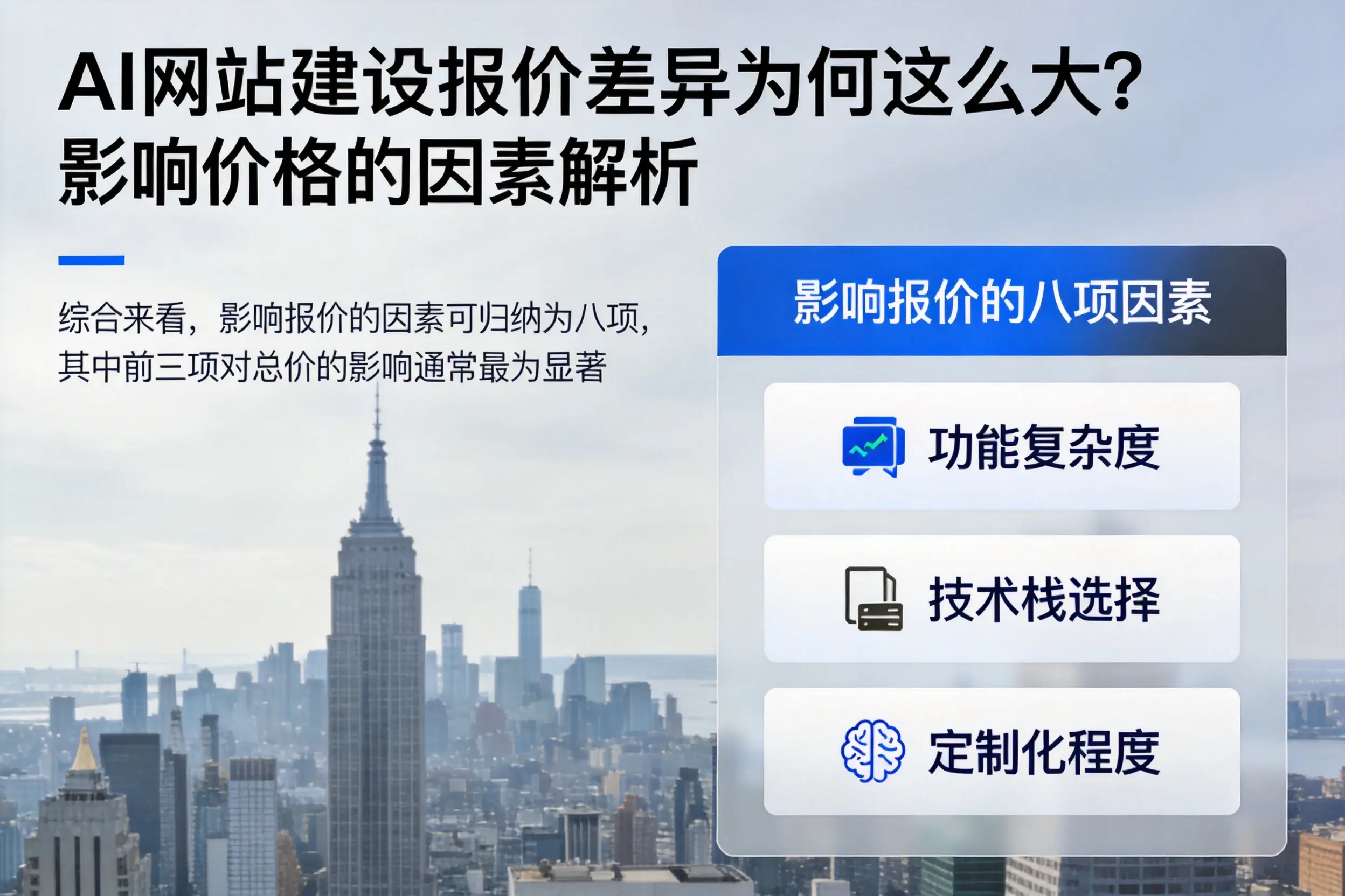 阿坝AI网站建设报价差异为何这么大？影响价格的因素解析