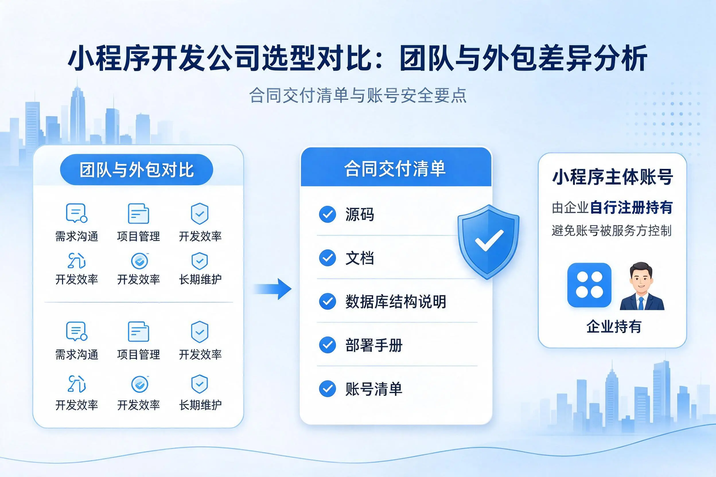 阿坝小程序开发公司选型对比：团队与外包差异分析