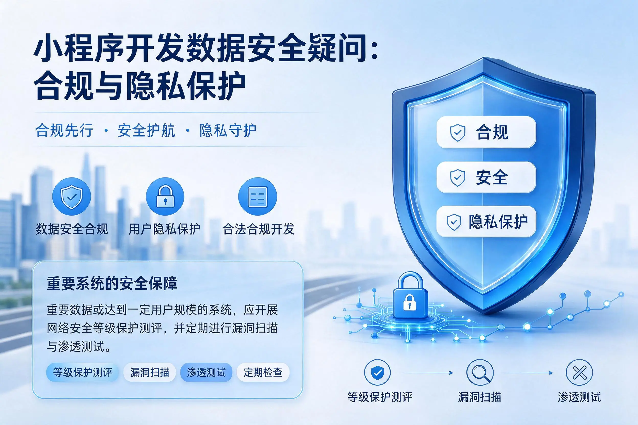 阿坝小程序开发数据安全疑问:合规与隐私保护