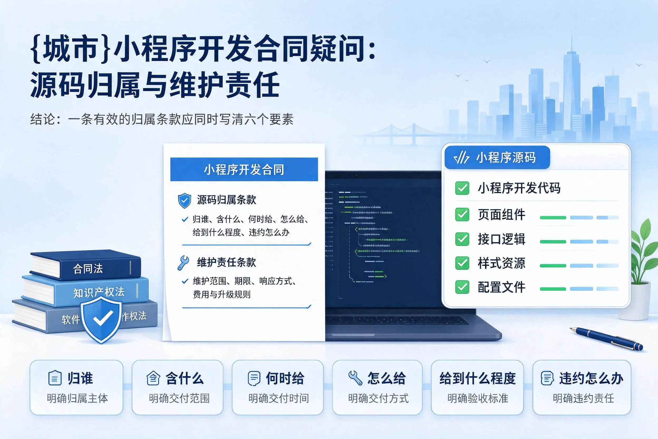阿坝小程序开发合同疑问：源码归属与维护责任