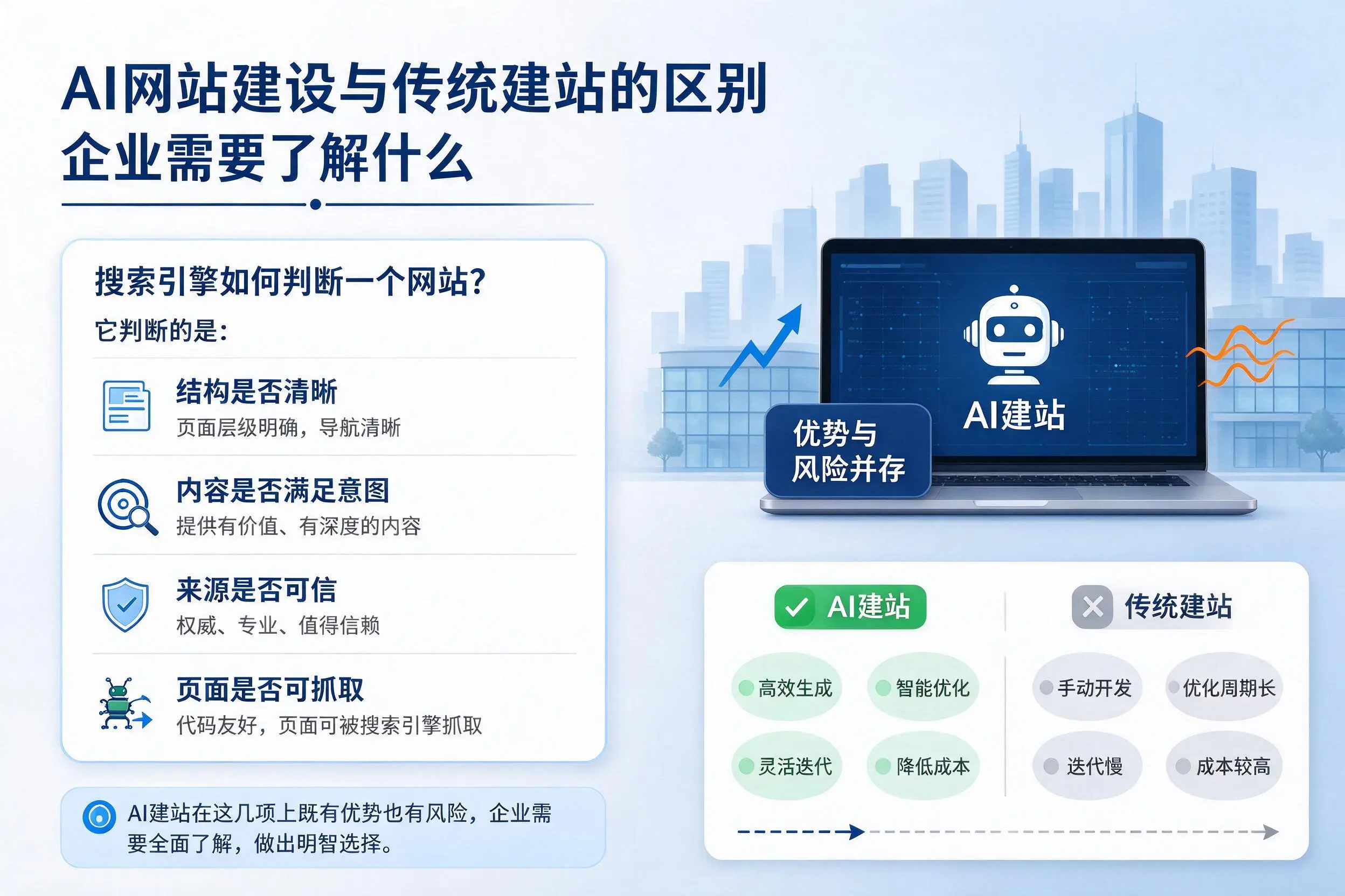 AI网站建设与传统建站的区别,阿坝企业需要了解什么