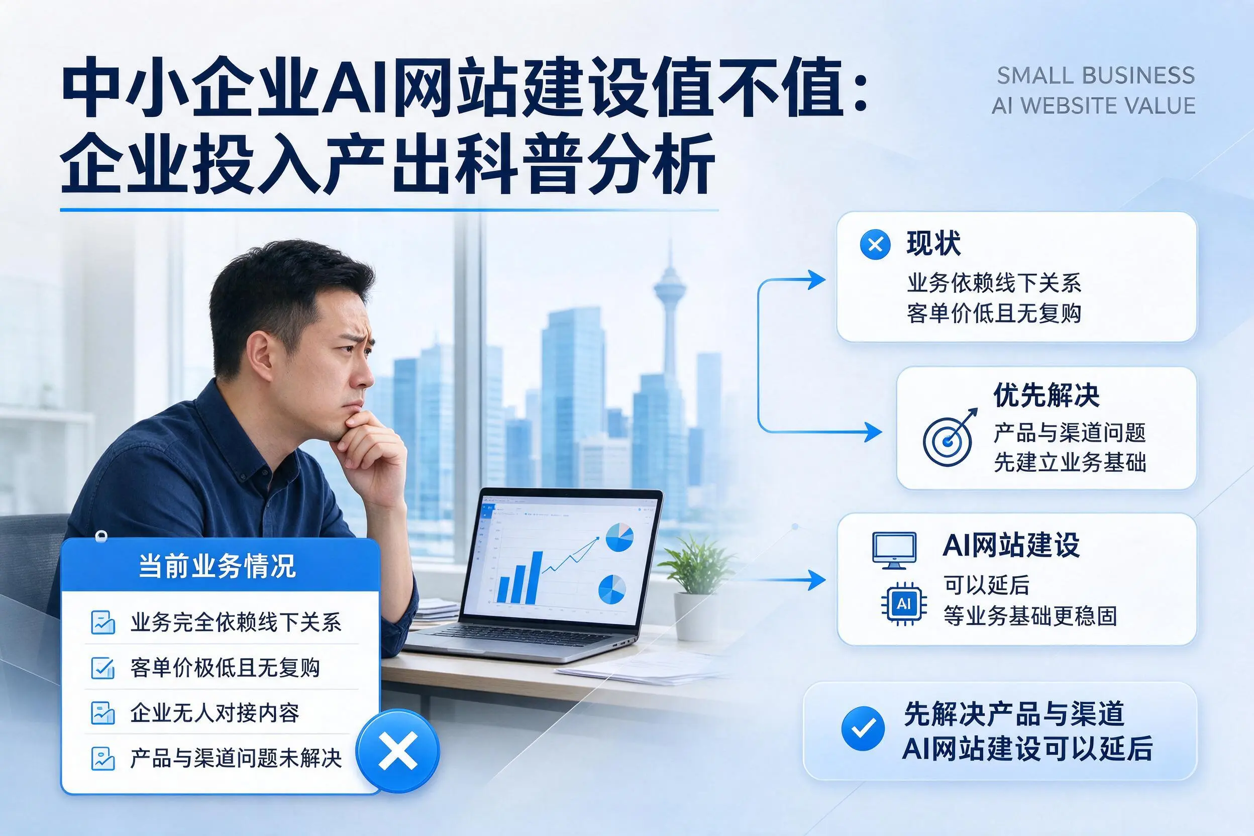 中小企业AI网站建设值不值:阿坝企业投入产出科普分析