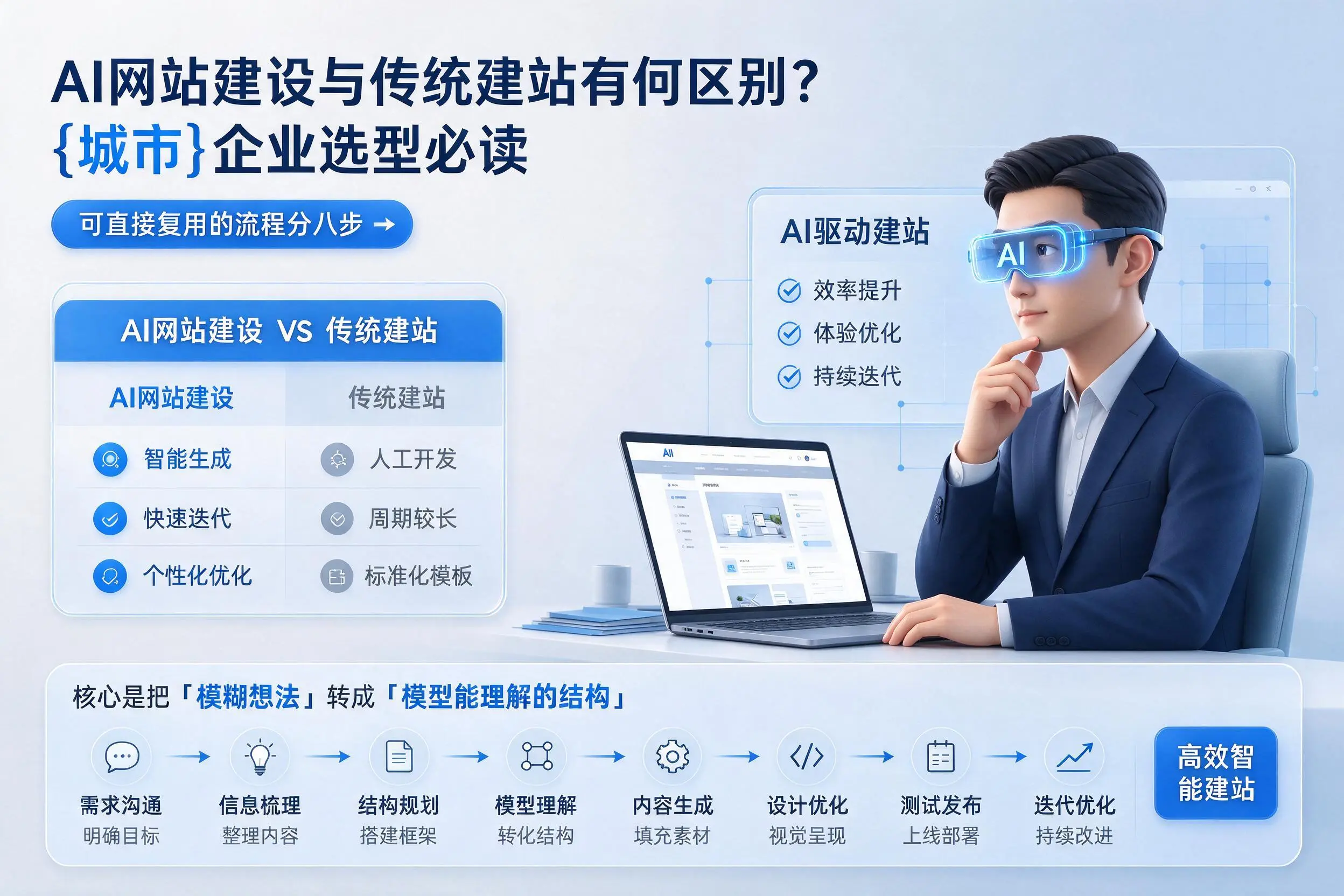 AI网站建设与传统建站有何区别？阿坝企业选型必读