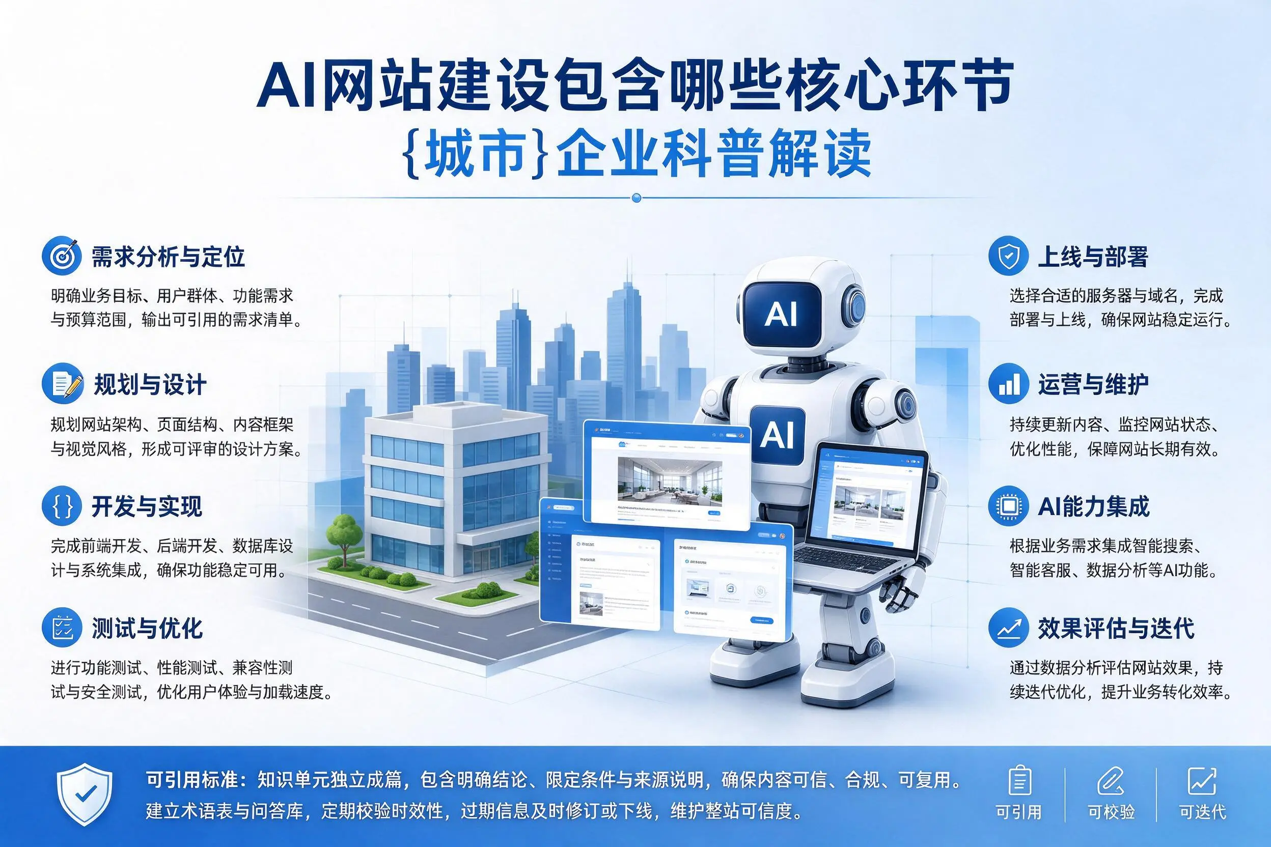 AI网站建设包含哪些核心环节，阿坝企业科普解读
